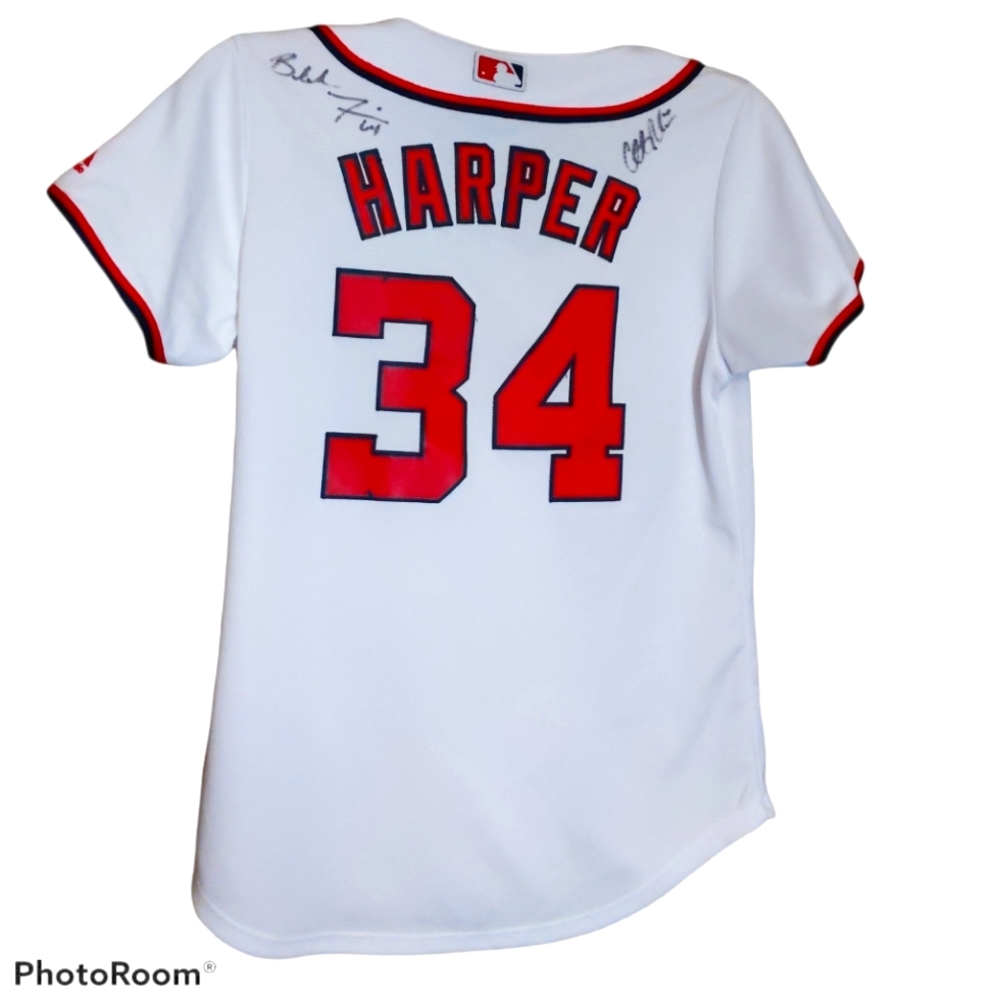 Bryce Harper 34 Washington Nationals Autographed Jersey
